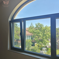 Villa-Fenster mit thermischer Trennung aus Aluminium, deutscher Beschlag, schalldicht, isoliertes Glas, maßgefertigt, Holz-Aluminium-Verbundholz