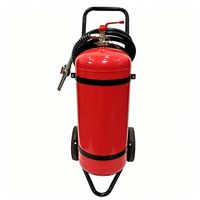 Extincteur à eau sur roulettes de 50 L, extincteur industriel mobile à eau sur roulettes