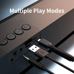 Barra de sonido de iluminación RGB múltiple de escritorio de <span class=keywords><strong>precio</strong></span> bajo de alta <span class=keywords><strong>calidad</strong></span> Bluetooth inalámbrico sistema de altavoces dobles de 40mm - Product Image 4