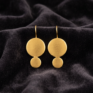 SOUMYA CREATIONS - Pendientes de Latón Hechos a Mano con Baño de Oro para Mujer, Estilo Rajastaní, Ideales para Fiestas - Product Image 2