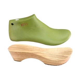 Sandales pour femmes avec semelle en <span class=keywords><strong>bois</strong></span> et feuille de caoutchouc - Product Image 1
