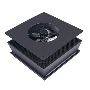 60W Solar Fan with Solar 2500m3/h Auto Hybrid Power 14 Inch Square Solar Exhaust Fan for Greenhouse and Attic - Product Image 5