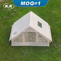 Kawagebo Kamp (KK) 9.8' X 6.9' Gonflable 6.3 ㎡   Tente de camping gonflable portable en toile Oxford pour glamping