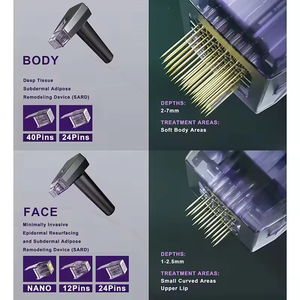 Facial <span class=keywords><strong>Beauty</strong></span> <span class=keywords><strong>Machine</strong></span> Mikron adel Rf Falten entfernung Fractional Rf Micro Needle Rf Nadel Körper patronen Maschine - Product Image 6
