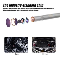 Endoscope industriel P40 Caméra endoscopique 1080P Écran de 4.3 pouces Objectif minuscule supplémentaire de 3.9mm Caméra d'inspection de pipeline à câble dur de 5m