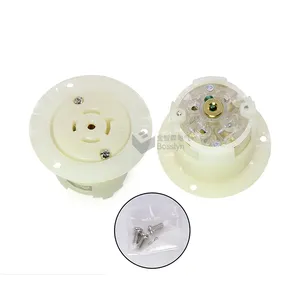 NEMA L21-20 mặt bích ổ cắm, khóa cắm sạc Ổ cắm, 30 amp, 120/208 Volt, 4 cực, 5 dây nối đất, cấp công nghiệp