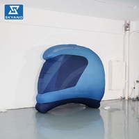 Casque de sécurité gonflable de simulation pour événements extérieurs et présentations