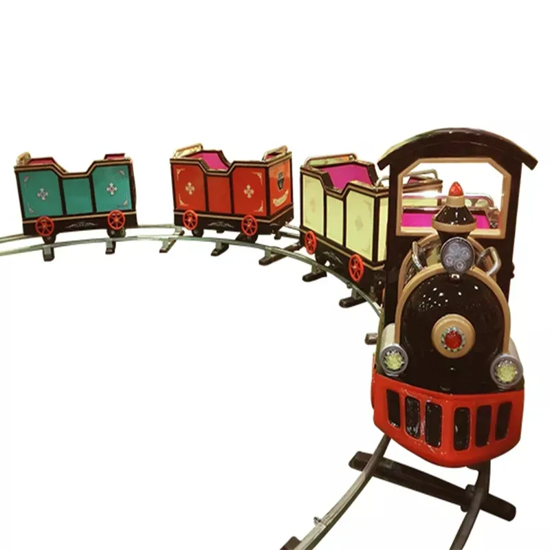 Dijual Mainan Taman Hiburan Murah Miniatur Pusat Perbelanjaan Dalam Ruangan Anak-anak Bertenaga Baterai Kereta Rel Listrik Mini Kecil untuk Dijual