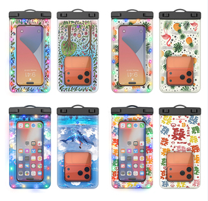 Pochette étanche pour téléphone avec rappel lumineux LED Bluetooth, sac étanche IPX8 pour la natation, la plongée avec tuba et les sports nautiques - Product Image 5