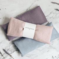 Taille personnalisée Logo Design Lin Couverture Micro-ondes Lavande Poids Oreiller pour les yeux pour le Yoga Sommeil Spa Traitements