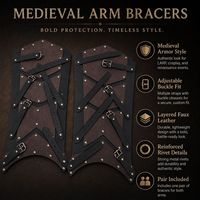 Neues Außenhandelsprodukt: Wikinger-Lederbeinrüstung und Beinschützer aus der Renaissancezeit des Mittelalters