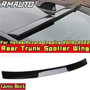 For Honda Accord Inspire 2019-2022 Body Kit Roof Spoiler Carbon Fiber Look Blade Style Rear <b>Trunk</b> Spoiler Car Accessories - Product Image 2