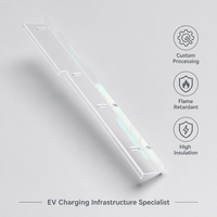 Composants électriques professionnels en polycarbonate usinés CNC et pliés, bande d'isolation électrique en PC pour armoires électriques