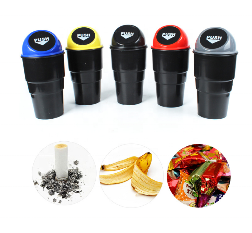 Mini Oficina de mini coche de basura de plástico bin basura