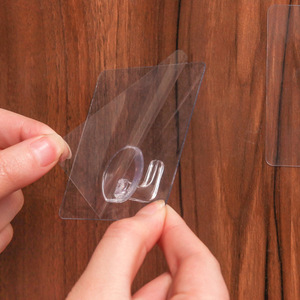ganchos transparentes para puertas, ganchos para ropa sin clavos para cocina, ganchos sin rastro, ganchos adhesivos para baño - Product Image 4