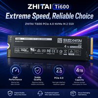 قرص صلب SSD من نوع ZhiTai Ti600 PCIe 4.0 بسعات 500 جيجابايت و1 تيرابايت و2 تيرابايت و4 تيرابايت متوفر في المخزون