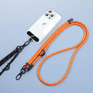 Cell Phone Rope Strap Accessories Universal Mobile Phone Lanyard Crossbody Necklace Strap Patch Tether Adjustable Length