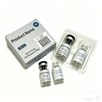 Étiquettes de bouteilles de peptides de haute qualité 2ml 3ml 10ml auto-adhésives PET BOPP estampage à chaud résistant à l'humidité ODM pour peptides de perte de poids