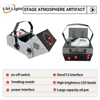Mesin kabut asap 3000W, mesin kabut asap pesta portabel, remote nirkabel DMX/nirkabel, mesin kabut penyesuaian sudut pesta untuk DJ, pesta, pernikahan