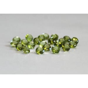 Gema de Peridoto Verde de 5 mm y 0.513 Quilates, Talla Brillante Redonda, para Joyería - Product Image 3