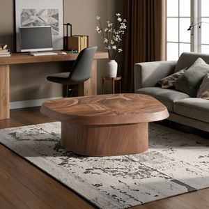 Tavolino con forma unica creata da sezione trasversale e legno a pezzi insieme per tavolino da salotto - Product Image 1