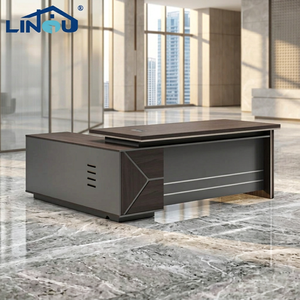 <span class=keywords><strong>Bureau</strong></span> de direction en L en MDF, design moderne et luxueux en bois, durable, pour patron, usage domestique ou professionnel - Product Image 5