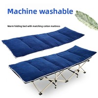 Matelas pliant pour lit, idéal pour la pause déjeuner au bureau, la sieste, fauteuil inclinable, chaise d'accompagnement hospitalier, chaise pliante en polyester-coton lavable