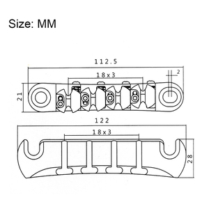 <span class=keywords><strong>4</strong></span> perillas <span class=keywords><strong>de</strong></span> altura ajustables para guitarra, <span class=keywords><strong>bajo</strong></span>, base <span class=keywords><strong>de</strong></span> puente con bloqueo, espaciado entre <span class=keywords><strong>cuerdas</strong></span> <span class=keywords><strong>de</strong></span> 18 mm - Product Image 6