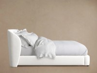 Modernes Luxus-Massivholzbettgestell Designer Adalynn Gepolstertes Plattformbett Holzbetten für Luxus-Schlafzimmersets