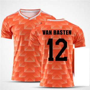 Camiseta Retro de Fútbol de la Selección Nacional de Holanda de 1988, Gullit y VAN BASTEN, para Niños y Adultos - Product Image 2