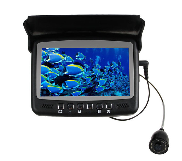 8 Infrared LEDs HD 1000TVL Chip 43 Inch LCD Color Screen Fishing Rod Underwater Camera