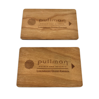 Carte-clé d'hôtel en bois de cerisier écologique FSC de luxe, 13,56 MHz RFID, carte de contrôle d'accès en bois pour système de serrure de porte d'hôtel