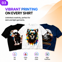 Imprimante DTG A3 à double tête XP600, machine d'impression directe sur vêtement haute vitesse pour T-shirt, sweat-shirt, sac en toile, encre blanche, usage professionnel