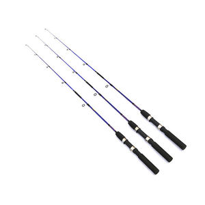 1.2m 1.5mアイスフィッシングポール2セクションソリッドグラスファイバーラフロッド冬のアイスフィッシングロッドスピニングポール - Product Image 5