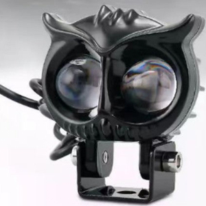Faro Delantero para Motocicleta Estilo Búho, Blanco y Amarillo, 12-60V - Product Image 5