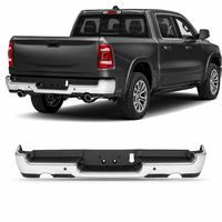 Bumper Belakang Chrome Untuk Dodge Ram 1500 2019-2024 Dengan Lubang Knalpot Dan Lubang Sensor, Bumper Pickup