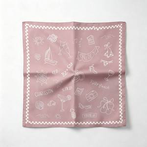 Pañuelo de Satén Personalizado con Impresión de Recuerdos, Pañuelo de Boda Charleston Folly Beach, Regalo Personalizado para Novia, 30-30 50-50 68-68cm, Pañuelo para el Cabello de Mujer - Product Image 2