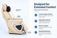 Siège de voiture de luxe de qualité aéronautique avec repose-jambes inclinable électriquement, commande intelligente, siège en cuir pour voyages d'affaires, compatible Vito