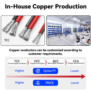 औद्योगिक आरसी मॉडल नई ऊर्जा लिथियम बैटरी के लिए लाल-काले समानांतर तार बिजली केबल डीसी 600 वी 200 और - Product Image 6