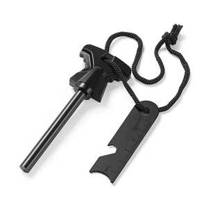 Kit de survie essentiel pour le camping CZFIT en 6 pièces avec sac à dos, allume-feu, multi-outil, boussole, sifflet, corde et gants - Product Image 3