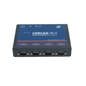 ניתוח הודעות אוטובוס USB ל-CAN אינטליגנטי חכם 1/2/4/8 ערוצים ממיר מנתח אותות תיבת בודק אותות לרכב USBCAN-4E-U