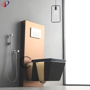 Toilette intelligente murale en céramique de style européen, à chasse d'eau automatique, suspendue au mur - Product Image 3