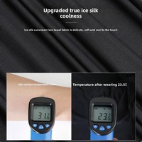 Cagoule d'été en soie glacée, masque de protection solaire anti-UV, couvre-visage intégral, cache-cou pour moto et cyclisme, cache-tête coupe-vent pour activités de plein air