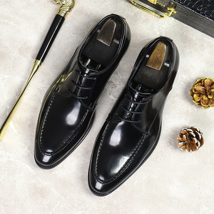 Chaussures en cuir décontractées pour célébrités d'Internet, en cuir véritable pour hommes, chaussures en cuir britanniques pour jeunes hommes, polyvalentes - Product Image 4