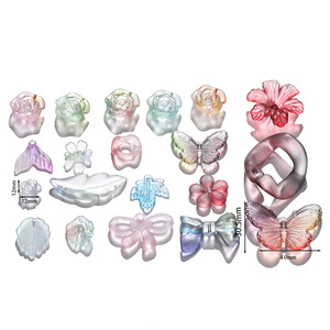 Acrylic Frosted Mixed Shape <b>Beads</b> 20g Pack For Jewelry Making DIY Accessories - Product Image 5