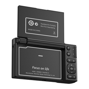 Máy ảnh DSLR kỹ thuật số nhỏ gọn màu đen giá xuất xưởng dành cho nhiếp ảnh, ống kính zoom kỹ thuật số 16X, quay phim vlog 4K HD, thẻ nhớ SD, chống nước - Product Image 3