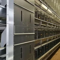 Cage à poules pondeuses galvanisée à chaud, entièrement automatique, de type H, pour l'élevage de poulets pondeurs en ferme avicole