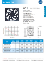 AM9215H12S Large air Volume and Low Noise Best-selling 9215 91x91x15mm Dc 12v Cooling Axial Fan 9cm Dc Cooling Fan