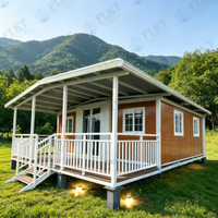 Maison conteneur préfabriquée de luxe extensible en acier galvanisé FLKT, durée de vie de 25 ans, robuste, résistante aux intempéries, pour hôtel