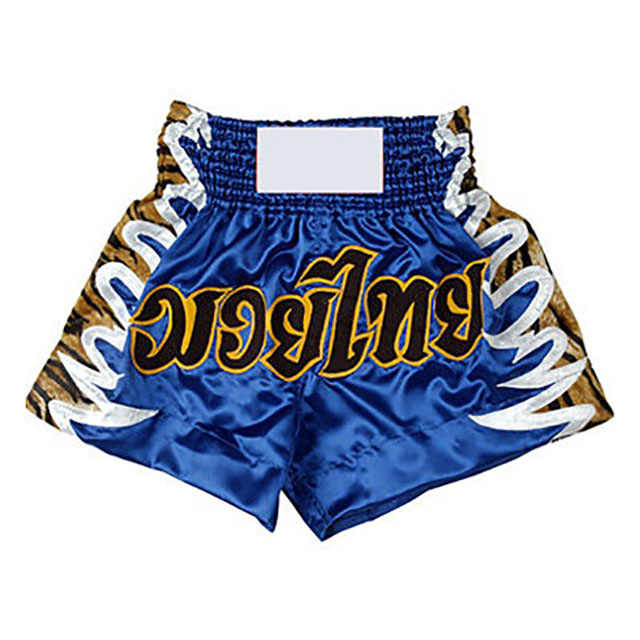 Pixel Zigzag Print Pattern Muay Thai Boxing Shorts main image 0